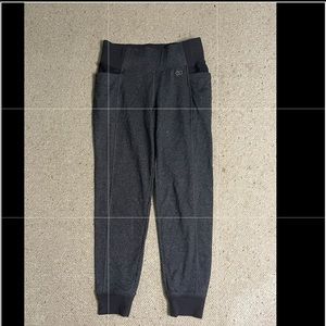 Charcoal grey/ Black joggers/sweatpants.